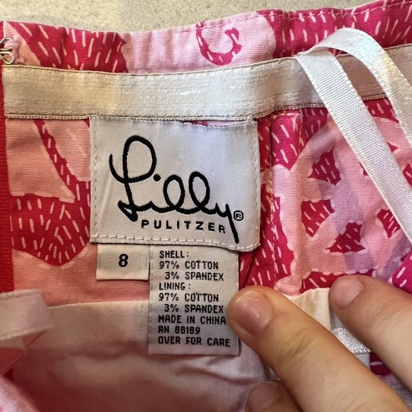 Lilly Pulitzer Womens Vintage Smooth Sailing Ascot Dress Pink Size 8 - Picture 5 of 5